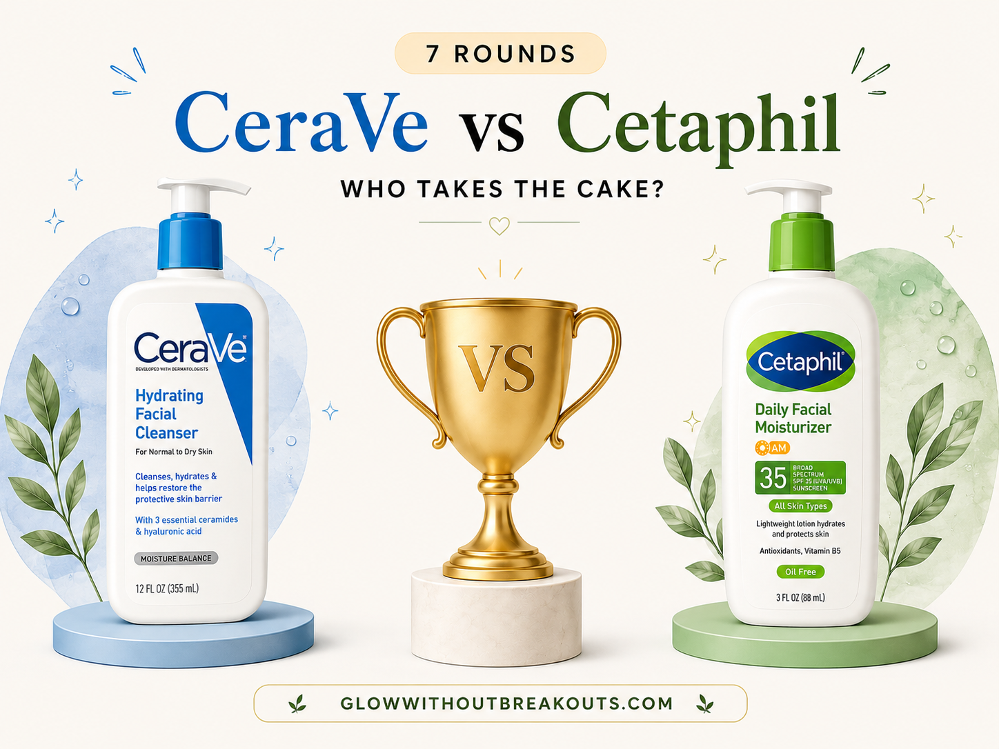 7 Brutal Rounds: CeraVe vs Cetaphil- Who Takes the Cake?